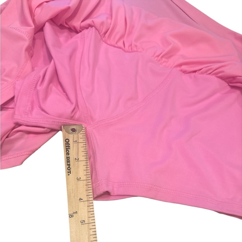 Zenana Tennis Skort Size Large Pink Built In Shorts Pull On Stretch Waistband - Picture 10 of 11